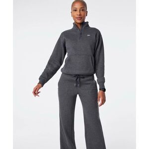 Figs Off-Shift ¼ Zip Sweatshirt & Jogger Set Grey Size XS